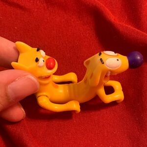 Vintage 1999 Cat Dog 3” Figure Burger King Kids Meal Toy Viacom